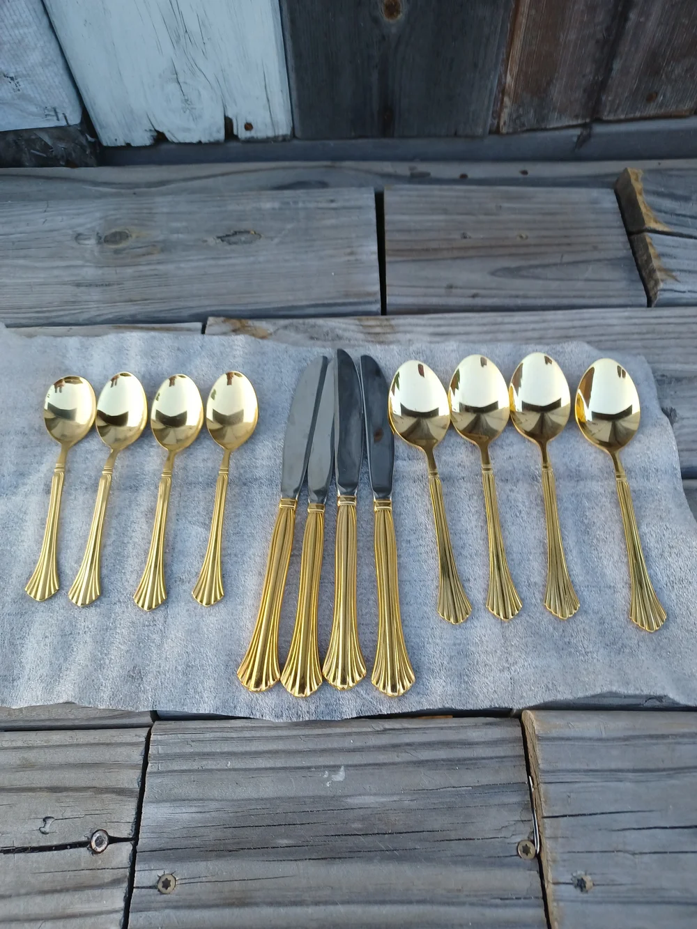 Vintage Cambrige Gold Tone Flatwere
